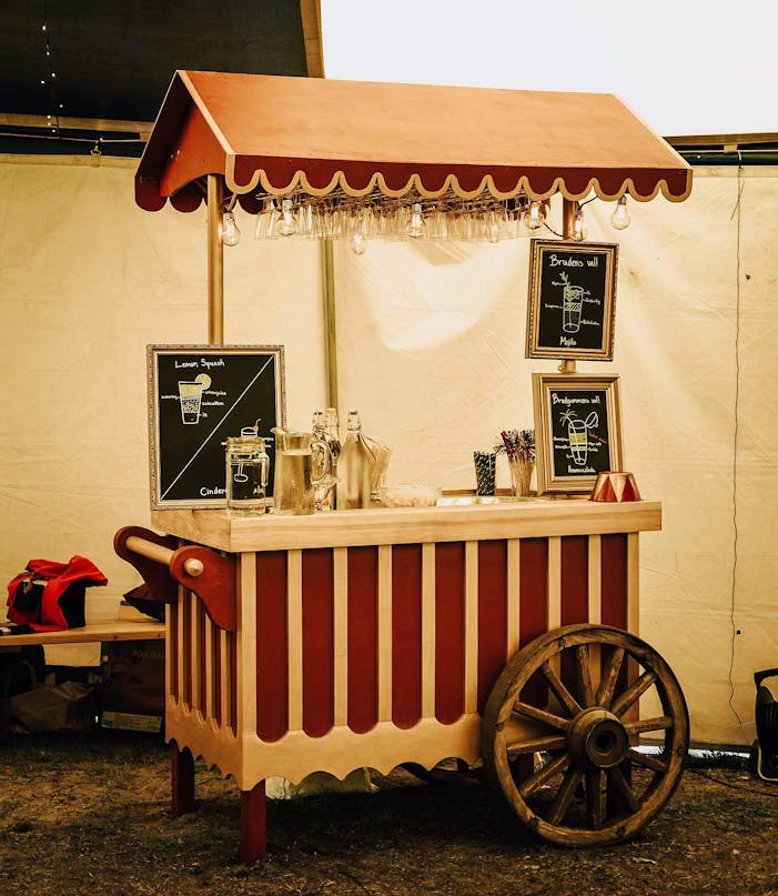 Cocktailvogn i 20'er stil Cocktailvogn i 20'er stil